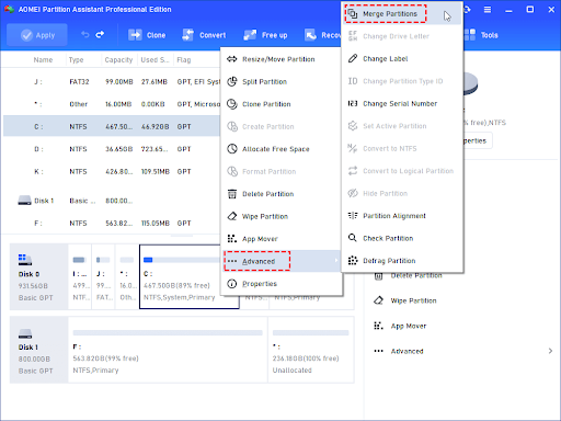 Select D Drive to Allocate
