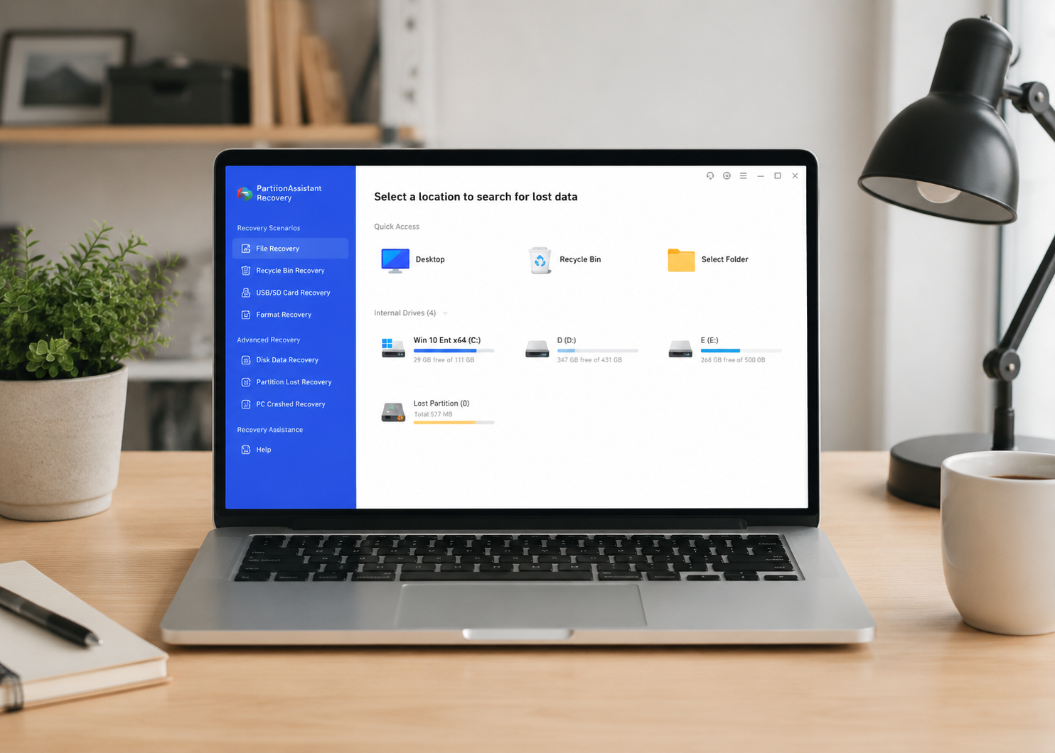 Download PartitionAssistant Recovery Hero Image
